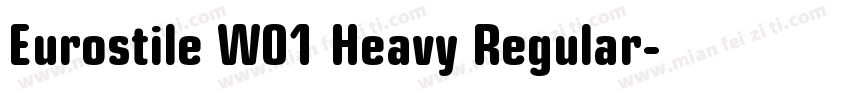 Eurostile W01 Heavy Regular字体转换
